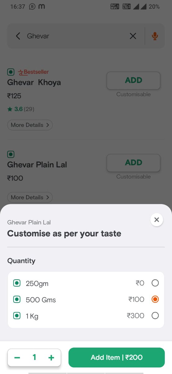 Ankur_Neelkanth's tweet image. 🚫 Disappointed with pricing glitch on @swiggy_in. Clicked one price, cart showed another. 😕 Sharing screenshot for clarity. #PricingIssue #TransparencyMatters

Let&apos;s fix this for better online shopping! 🛒👀 #CustomerExperience #Feedback @Swiggy @SwiggyCares @harshamjty