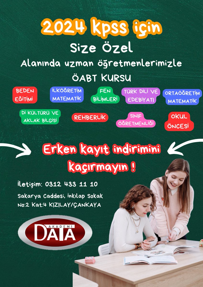 datakademi's tweet photo. Erken kayıt fırsatlarımızı kaçırmayın...#kpss #öabt #eğitimbilimleri #gygk #bgrubu #genelyetenek #genelkültür #öğretmenlik #dgs #ales #dataçalışıyordu #datasiziseviyor #datasizinlegüzel https://t.co/IU3K3BrRBT