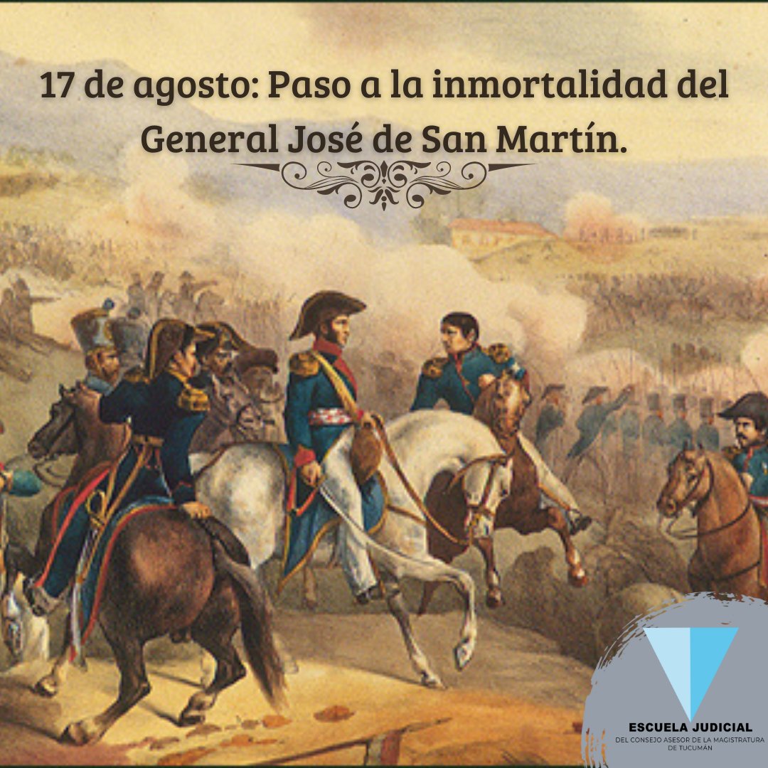 En este día, en honor al prócer que cruzó los Andes y forjó la independencia de nuestra amada Argentina, la Escuela Judicial CAM de Tucumán conmemora la muerte del General San Martín. #SanMartín #CruceDeLosAndes #Homenaje #AbogadosTucumán #camtucuman #EscuelaJudicialCAMTucumán