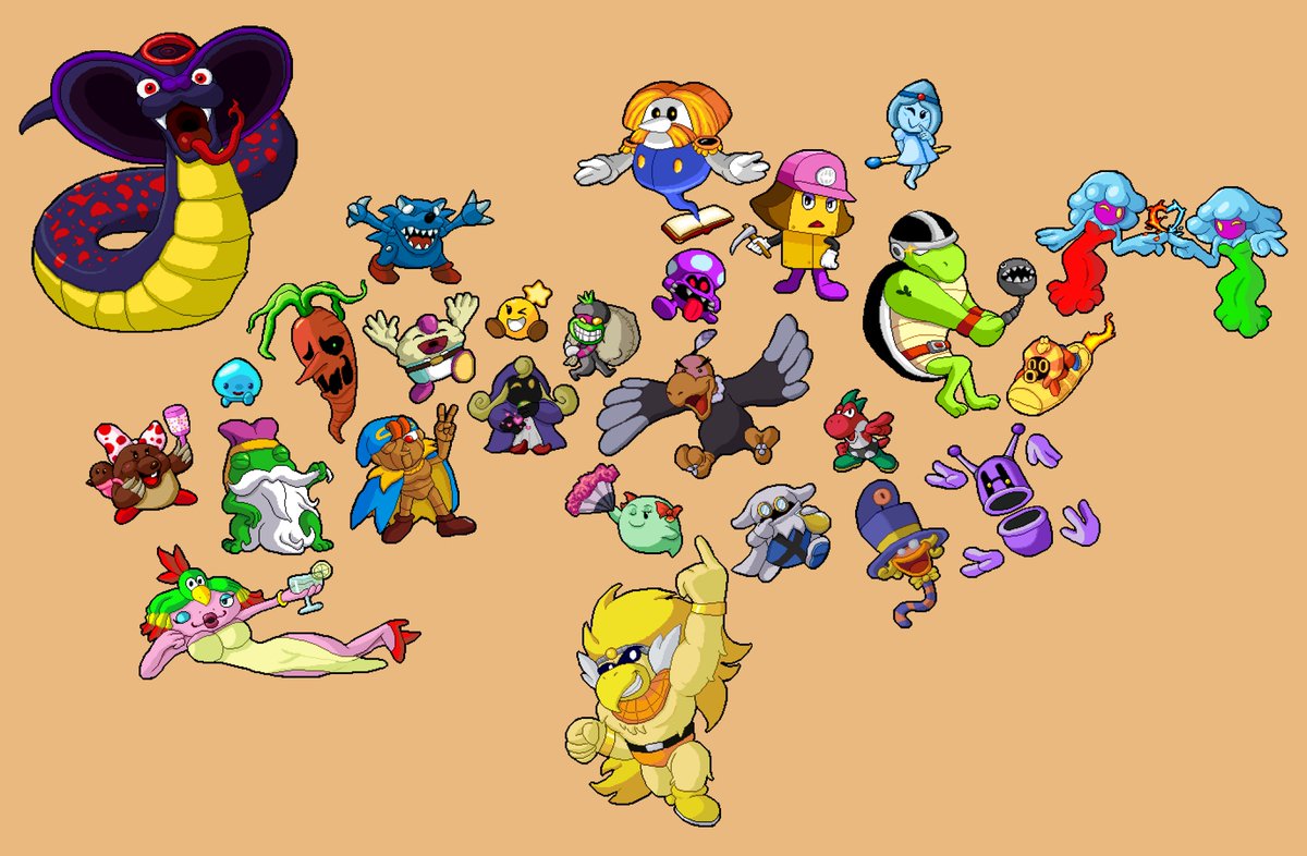 Soul_of_Springs's tweet image. 026 - Jellyfish Sisters (Mario and Luigi Superstar Saga)