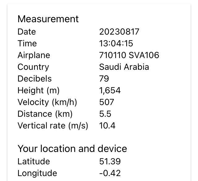 MareByrne's tweet photo. @HeathrowAirport @KoreanAir_KE Whilst @HeathrowAirport glorify flying, residents are exposed to continuous unsafe dB levels all day, out of the SID until after 23:30. One arrival circling exposing Surrey residents to 4 minutes of continuous exposure to 70dB+ @Saudi_Airlines @surreylive https://t.co/cOi8YT9OZo