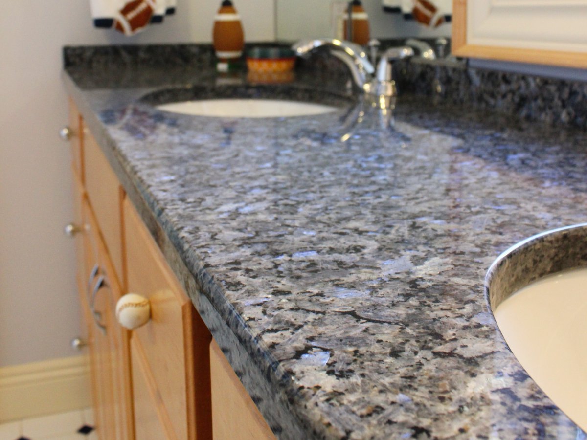Even kids bathrooms can use some love from the beauty of granite.

This installed bathroom countertop back in 2014 adds a splash of color that even the pickiest 12-year old could agree with.

Free consultation: premiergranite.com/contact-us