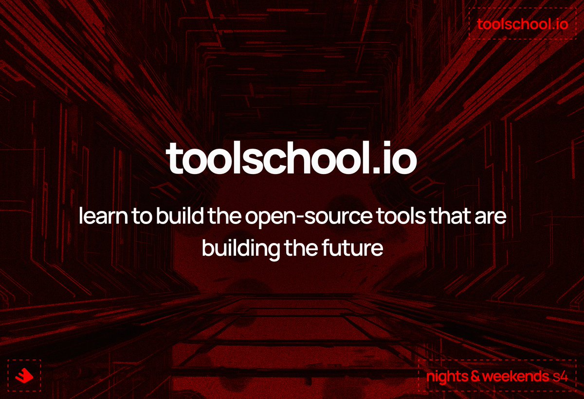 I'm working on toolschool.io, a project that explores how popular open-source tools are built with <a href="/_buildspace/">buildspace</a> // <a href="/_nightsweekends/">nights & weekends</a>.