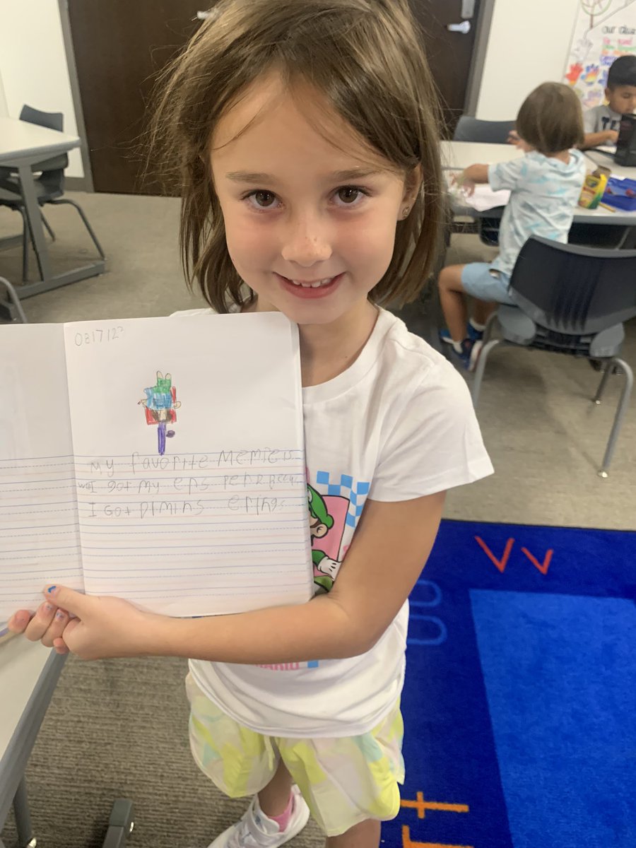 We did our first writing entry today. Look at these awesome students work! #ReevesAchieves #ProsperProud #AdventureAwaits