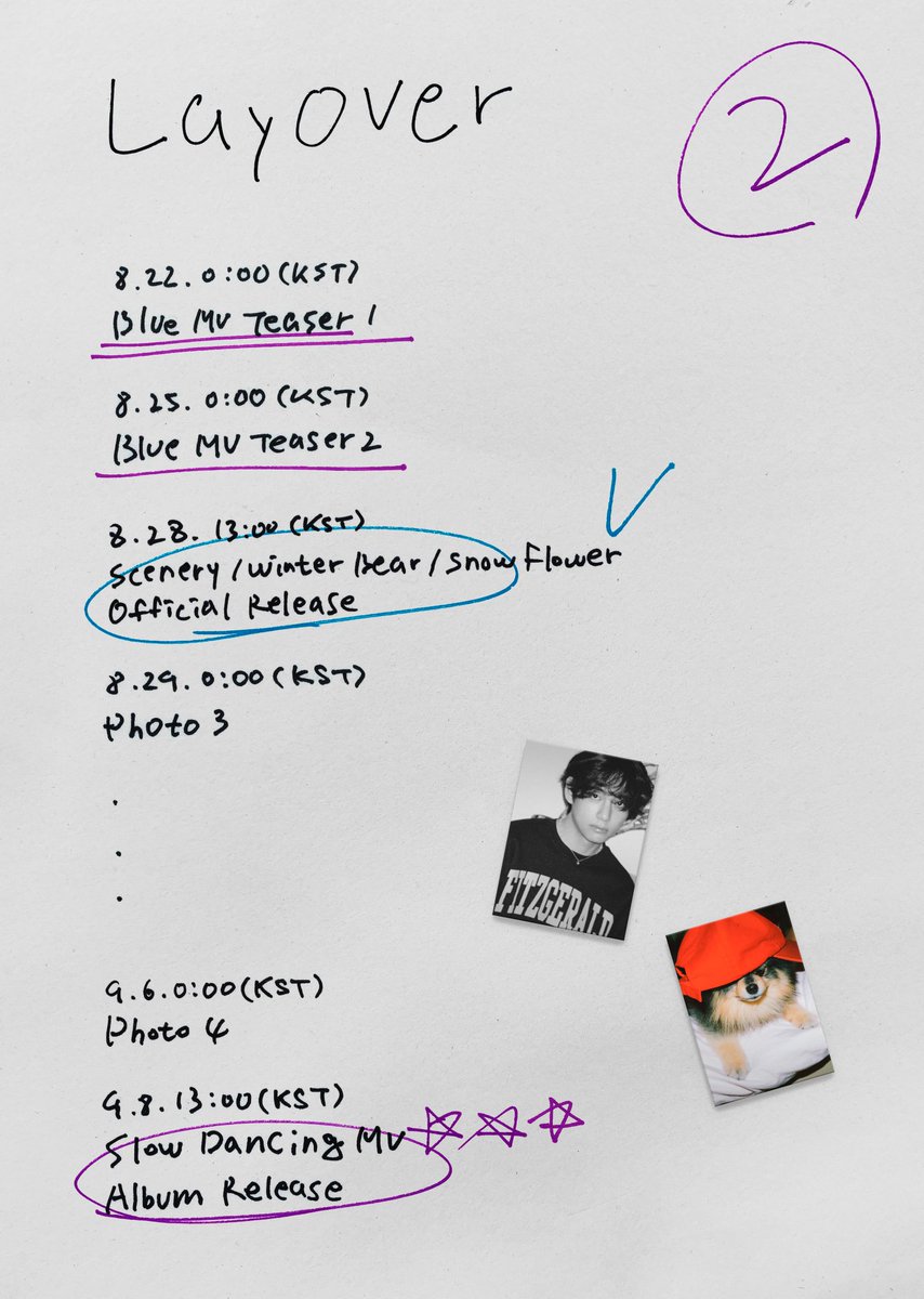 banggtanniee__'s tweet photo. — Hilo con todos los nuevos horarios promocionales de su álbum en solitario "Layover" de #Taehyung. 💜
¡Horarios abajo! ↓
#Photo2_Layover #V_Layover @BTS_twt https://t.co/wwquZrlnjW