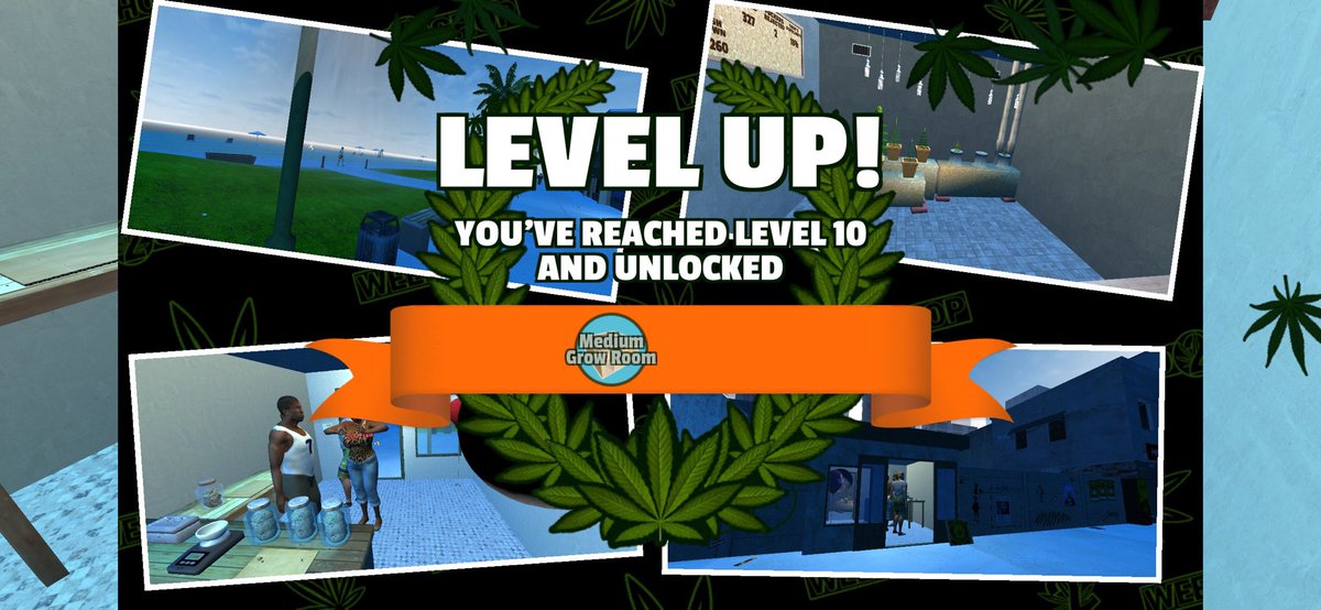 dreadhead_khris's tweet photo. I've reached level 10 running my #weedshop2  Where you at? https://t.co/SHXlrAhuxr https://t.co/IYQZCI0z2w