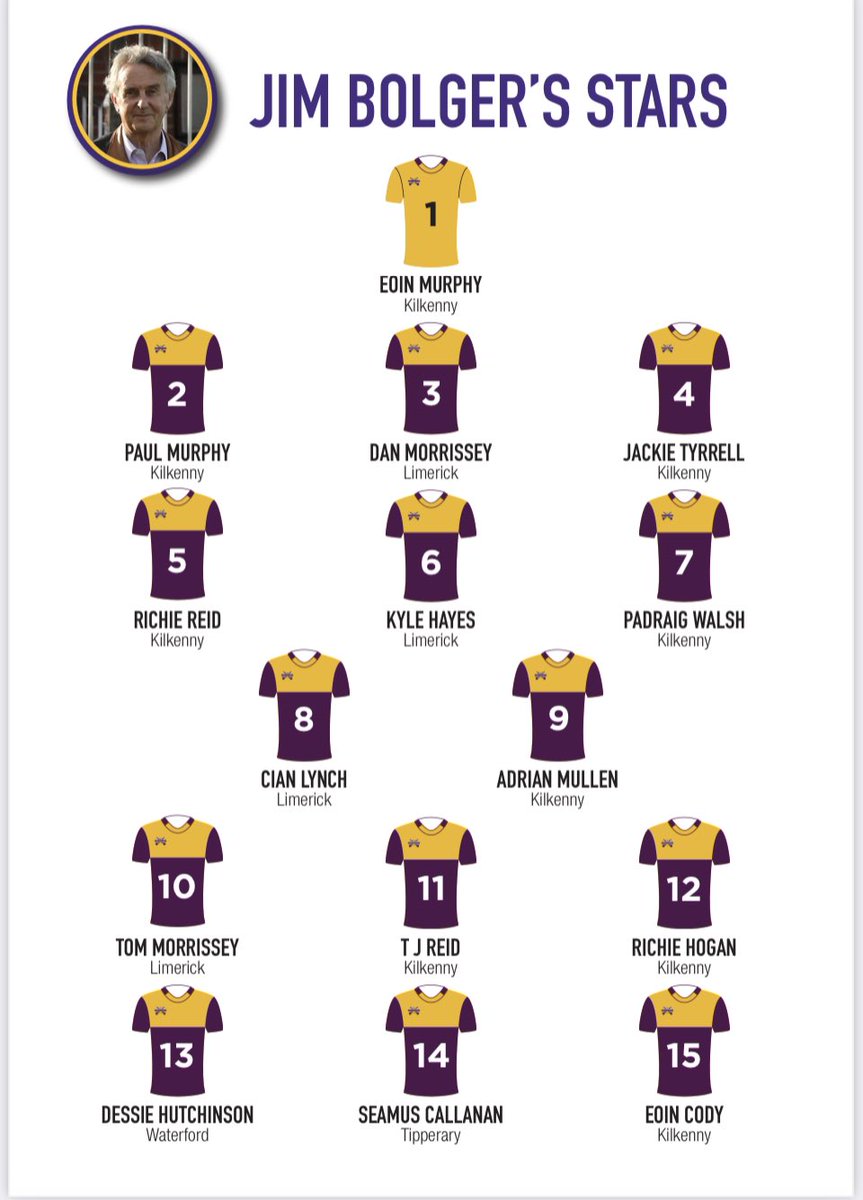 Hurling4cancer's tweet photo. Jim Bolger’s Stars team announced for 

Hurling for Cancer
Monday 21 August 
6pm Netwatch Cullen Pk Carlow

Tickets https://t.co/ktXE6qHS0i &amp; at gate https://t.co/MjJeaf1EIV