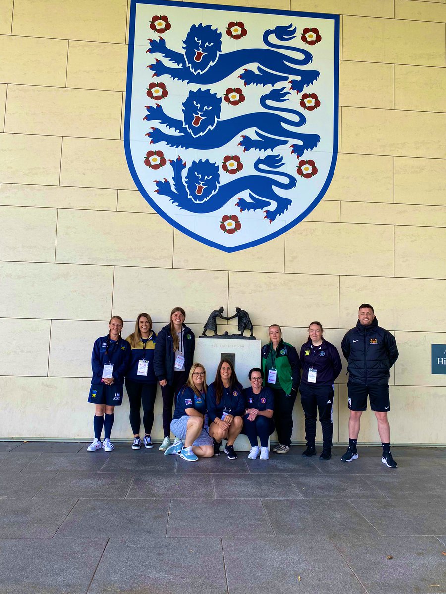 NorthumFA's tweet photo. Grassroots Female Coaches Conference | A brilliant day of learning for some of our Lionesses Coach Development Programme coaches. Having the opportunity to visit the “Home of Football”, learn and engage with other like-minded female coaches. @EnglandLearning #GFCC23 https://t.co/gXjb98yUYL
