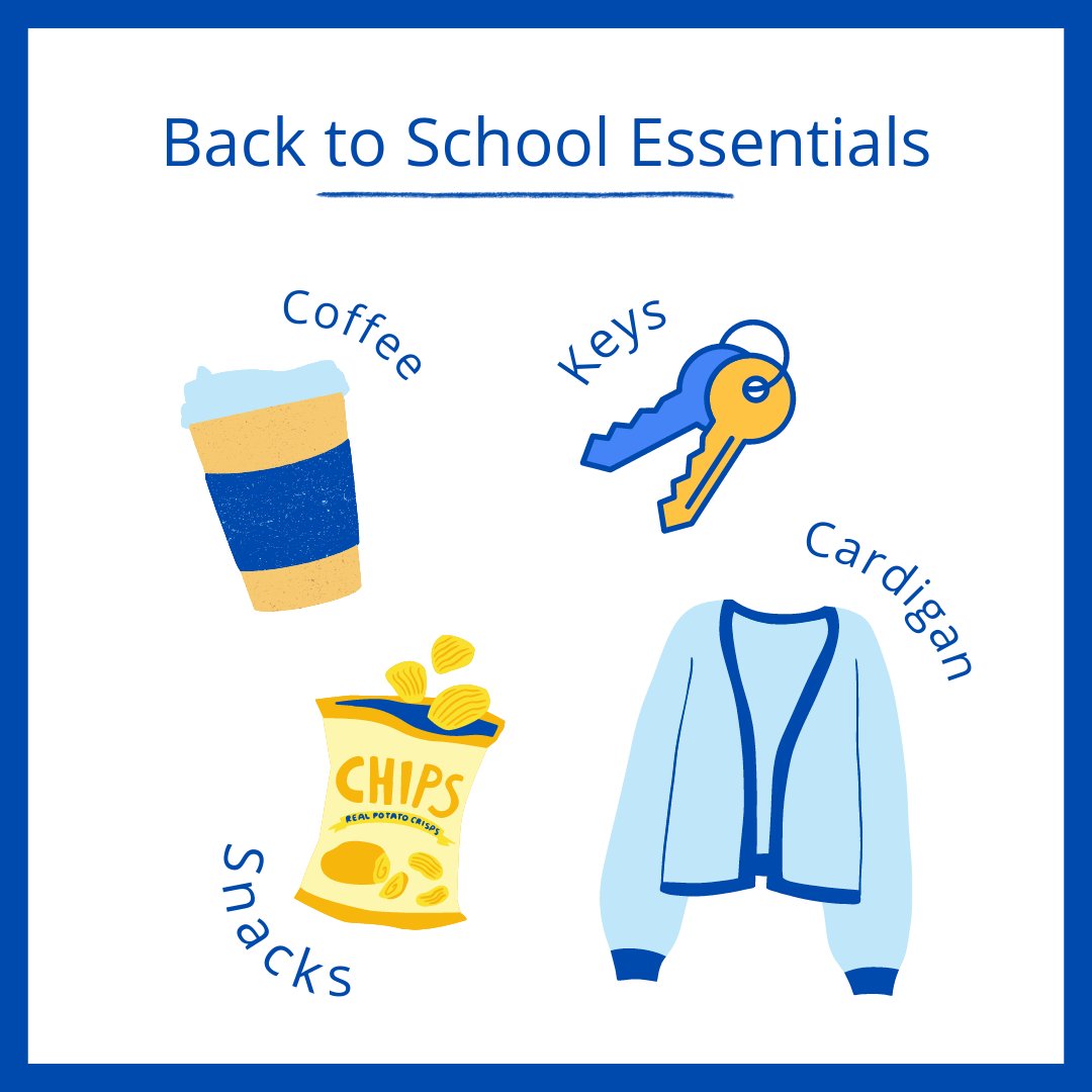 TOT_ACP's tweet image. The back to school essentials! 📝☕What are some of yours? 
#BacktoSchool #AltCertProgram #ChooseTeaching