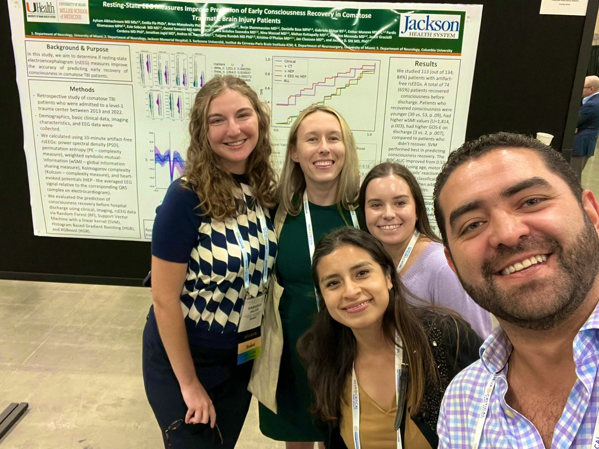 Having an amazing time at my second #NCS2023. Always a good time to reconnect with my @UMiamiNeuro family.  @neurocritical
