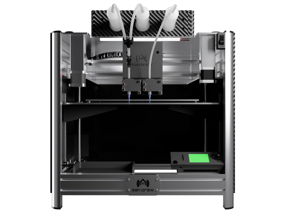 SanDraw3D's tweet photo. Rendering Pics. #3Dprinting #S180 #SanDraw #Silicone3Dprinter #3Dprinter #FAM https://t.co/vJv3zzqaj5
