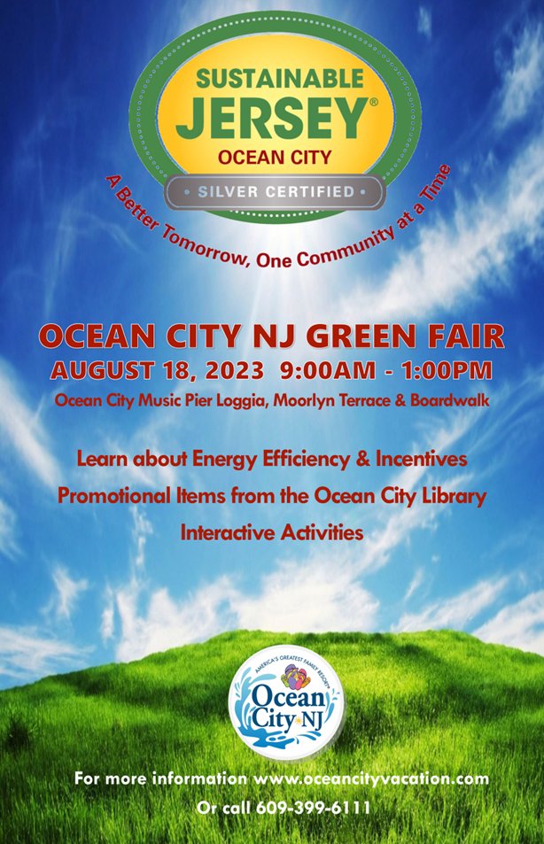 CleanOcean's tweet image. Friday 8/18, 9am -1 pm, come visit COA and other organizations at the Ocean City NJ #GreenFair at Music Pier Loggia, Moorlyn Terrace &amp;amp; Boardwalk! Can't wait to SEA you there!

#oceancitynj #sustainablejersey