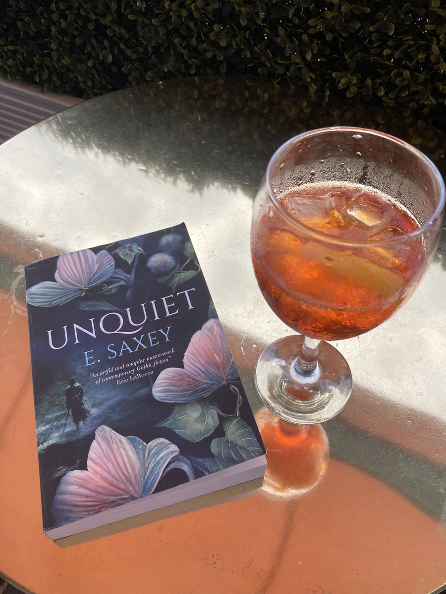 Book! Drink! Fancy copper table! 

You can’t have my cocktail (or the table) but you can buy this dark & intriguing novel by @esaxey … 

#GothicFiction #VictorianFiction #NewRelease @TitanBooks