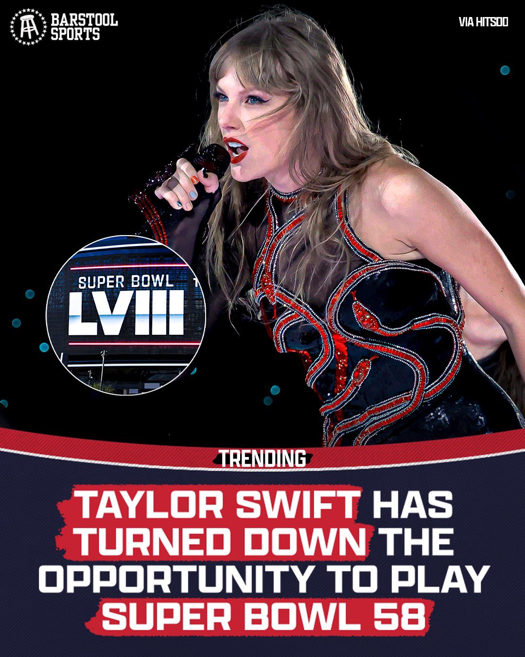 Barstool Sports on X: 'Taylor Swift don't need the Super Bowl….   / X
