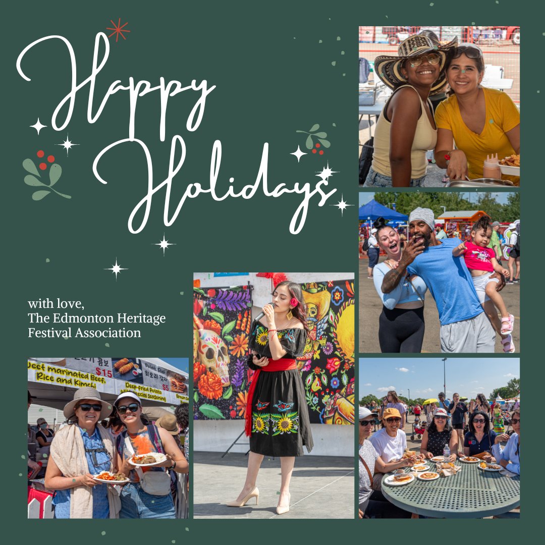 Wishing you joy this holiday season and a fantastic New Year ahead! Let's keep spreading unity and culture in 2024. Stay tuned for more #yegheritagefest excitement! #NewYear2024 #HappyHolidays