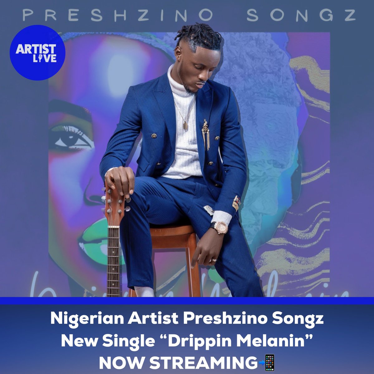 ArtistLiveAfrca's tweet photo. DISCOVER 🚨Nigerian #afrobeats artist @Presh_ZinoSongz’s new single “Dripping Melanin”, an international collabo w/ @iodkeverywhere 🇺🇸 @MzizNova 🔥 NOW STREAMING 
#playlist https://t.co/gHAguQlrqX