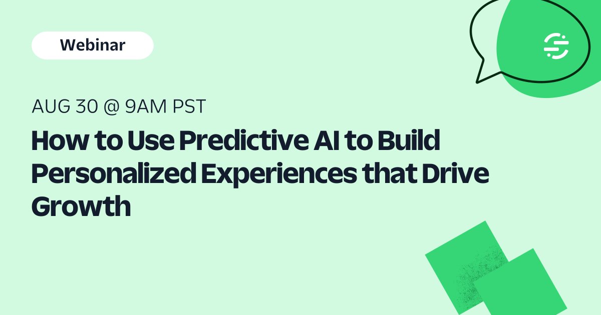 Join us and learn how Twilio’s Segment’s Customer Data Platform helps businesses streamline their customer data and leverage AI to unlock precise customer insights and deliver real-time personalized experiences that drive growth. Register now ➡️ bit.ly/3qzbSzh