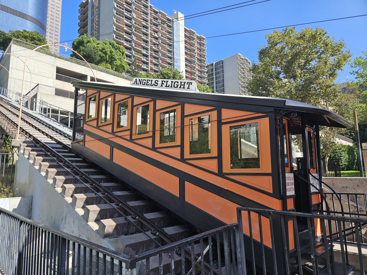 Visiting LA and took the Angel's Flight funicular at <a href="/romanmars/">Roman Mars</a> recommendation - the most underrated transport option