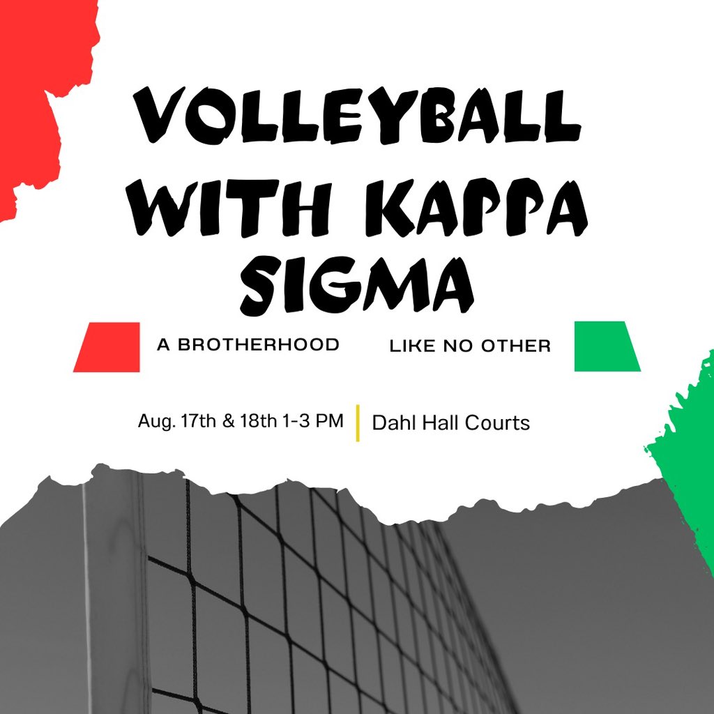 Move-in day done, time to dominate the sand with Kappa Sigma! Join us for the ultimate spike-fest. #ΑΕΚΔΒ #MSUM