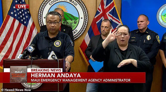 Maui’s Emergency Management Chief, Herman Andaya, is the one who made the call to NOT set off warning sirens as the deadly inferno ravished Lahaina. Instead, he chose to send out mobile and television alerts. Worthless, considering many did not have power! This man has zero…