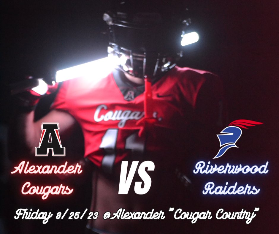 AlexanderFball's tweet photo. Tomorrow Night,  Friday Night Lights is here! The Raiders come to town to play in the Cougars Den https://t.co/5KznvsYzp0