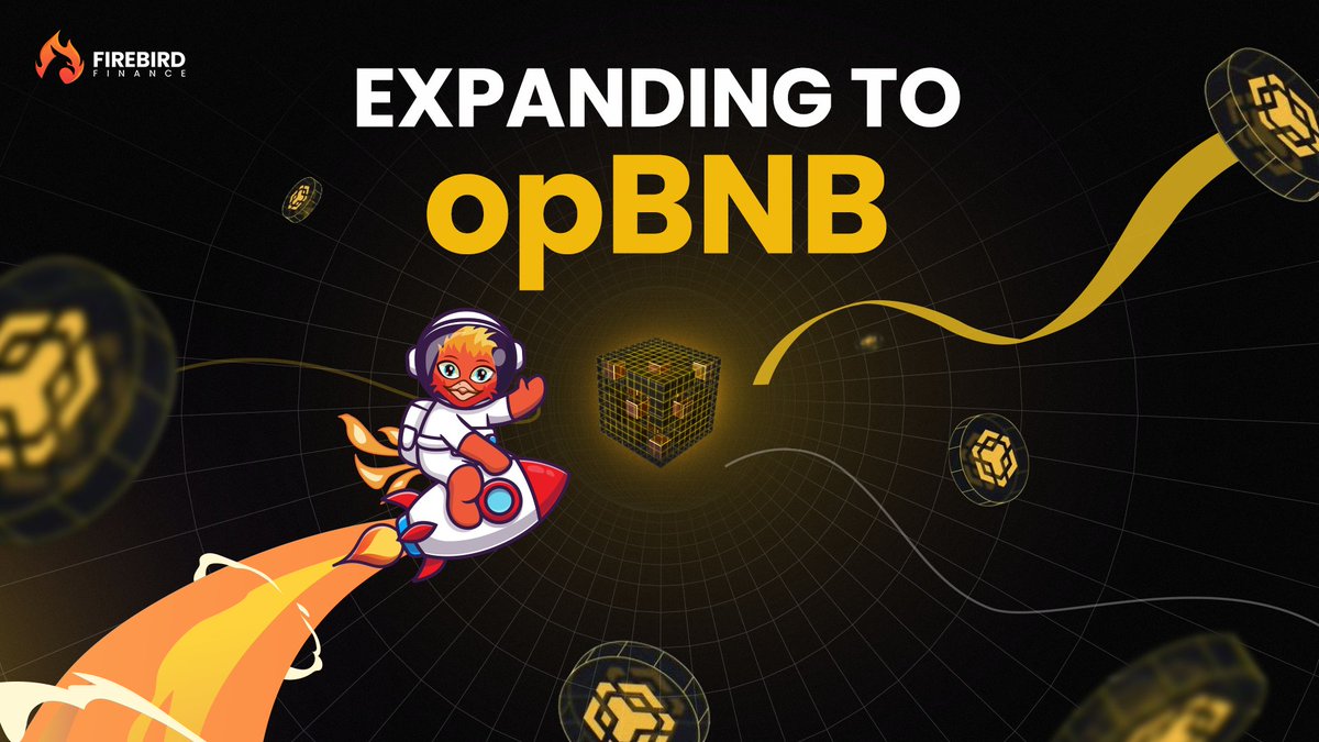 #Firebird is now live on #opBNBChain! 🥳

No aggregator matches us when it comes to expansion! 🔥

For those unaware #opBNB is <a href="/BNBCHAIN/">BNB Chain</a>'s Layer 2 solution built on the #Optimism OP Stack 👀

Swap below and get the best rates you've ever seen 👇
app.firebird.finance/swap