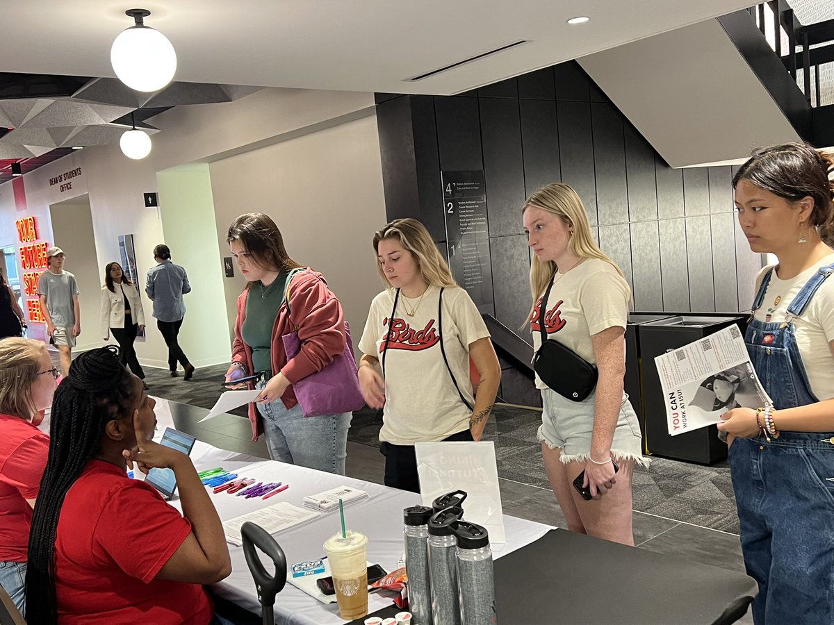 Redbird_Career's tweet photo. Student hiring event ongoing. Pass by at the Bone Student Center from now until 2 p.m. Interact with the employers and get hired. 

https://t.co/T7PcLautw8 https://t.co/tYlYGVg0Dv