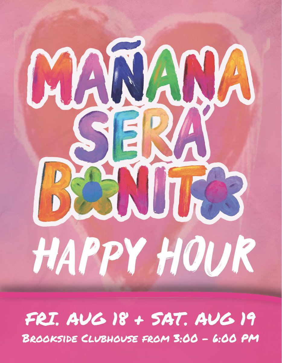 Arrive early tomorrow & Saturday for the Mañana Será Bonito Happy Hour! Enjoy food, drinks, music, photos & more. See you there! 🌸🌈☀️ Details here: bit.ly/MañanaSeráBoni… #RoseBowlStadium #MañanaSeraBonitoTour