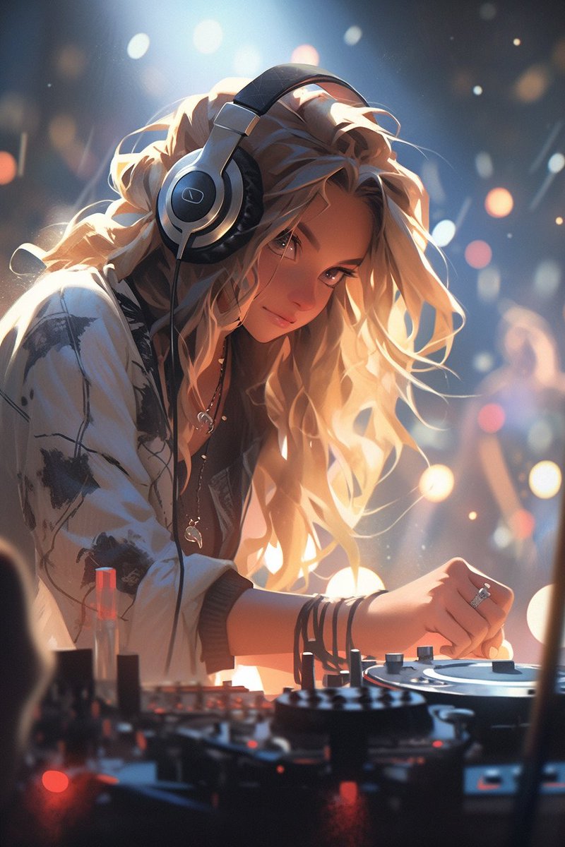 Affinity_bond's tweet photo. Hey DJ, let the beats drop—bring it on! 🎵🪩🎛️

#midjourney #niji #AI #disco #party #dj #AIart #portrait #anime #girl https://t.co/lxhKpe0E5F