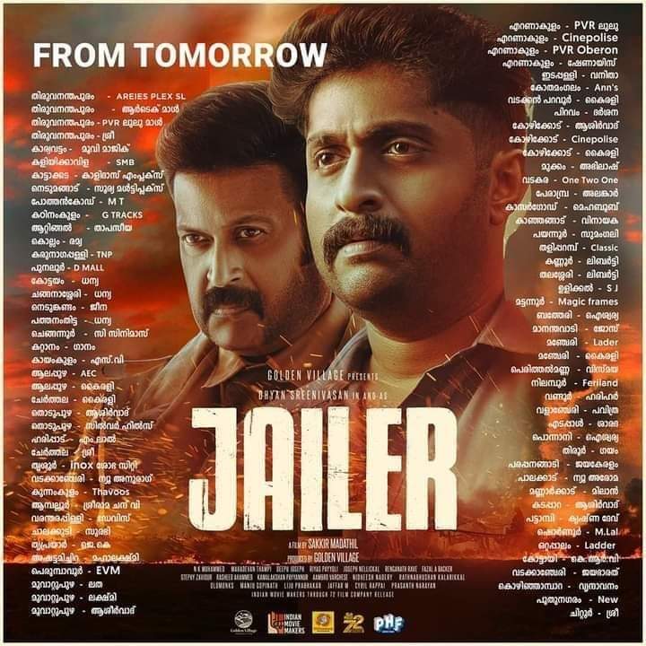 #Jailer Malayalam releasing tomorrow..✌🏻

#DhyanSrinivasan #ManojKjayan