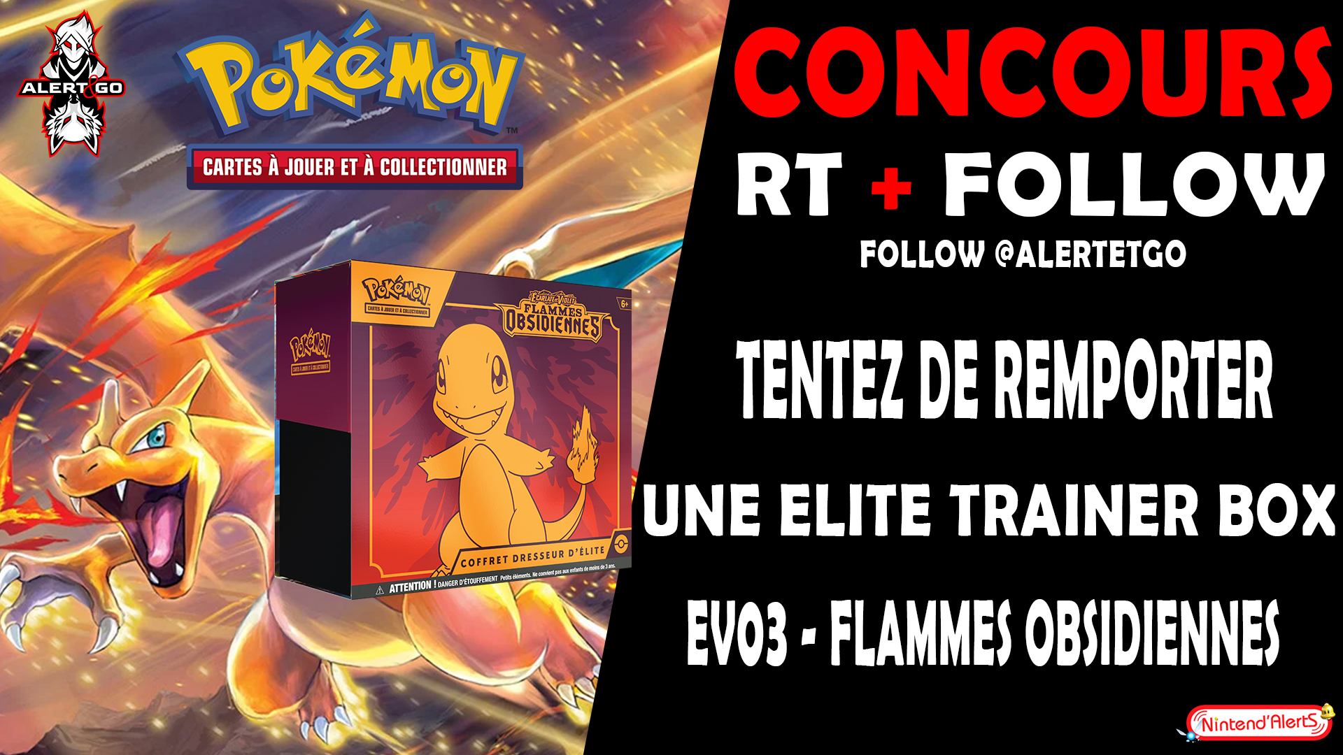 Coffret Dresseur D'Elite Flammes Obsidiennes EV03 / Pokemon JCC