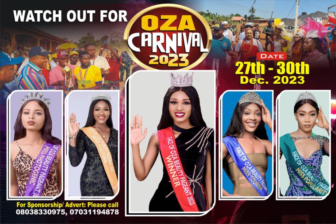 2023 OZA CARNIVAL WILL BE MUCH GREATER