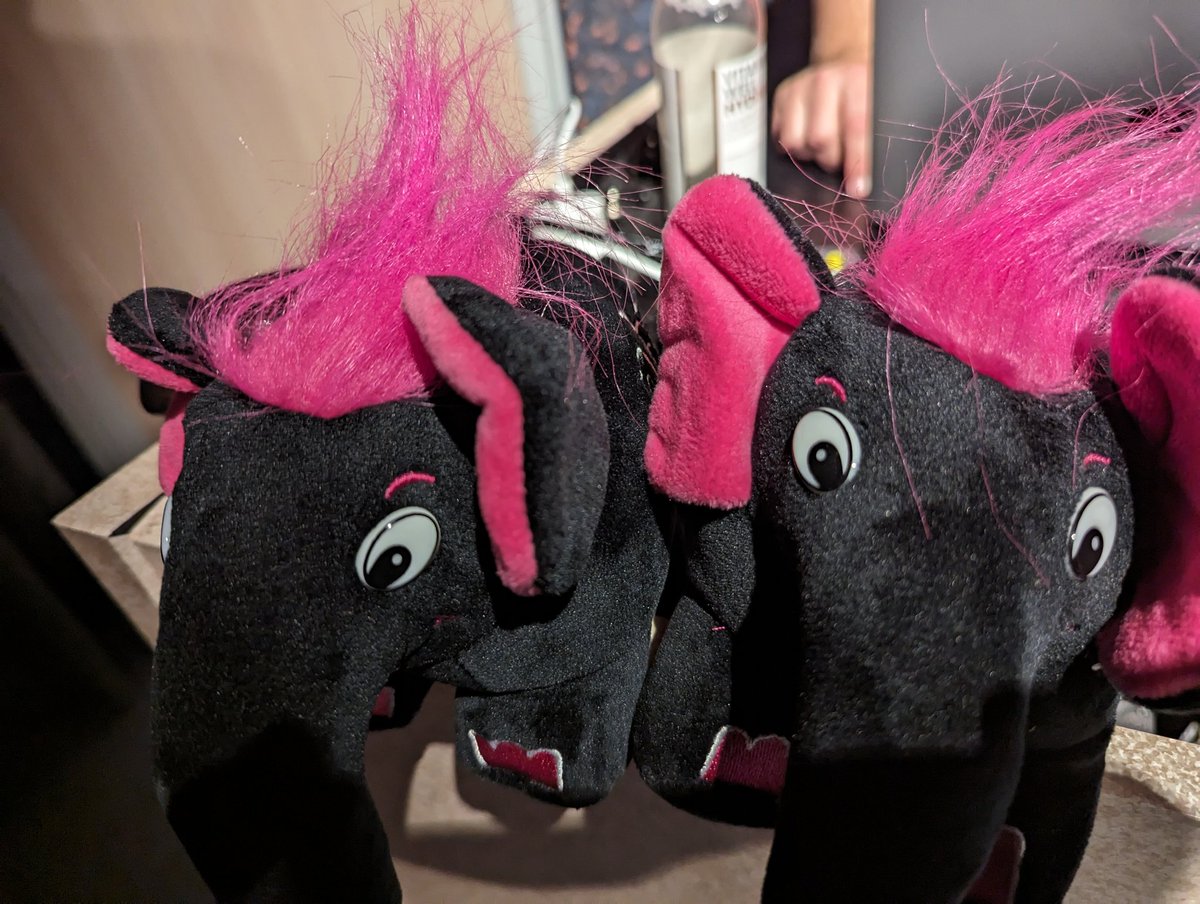WyriHaximus's tweet image. At @jetbrains for @AmsterdamPHP and two of the @phpstorm #php #elePHPants are here