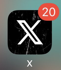 What’s up with the background of the new X logo on iOS?  #x #xlogo