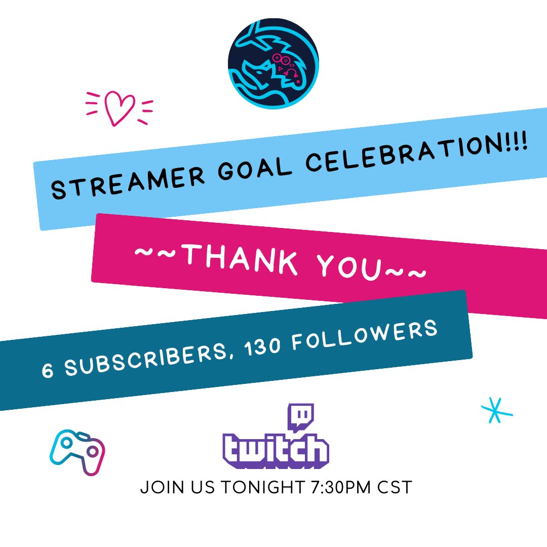 cozywulfe's tweet photo. ๐ Exciting News! ๐ Our twitch channel has reached both the subscriber and follower goals! ๐ฅณ๐
๐ฅฐThank you for your incredible support. ๐
๐ Join us for a fantastic time filled with fun, games, and more TONIGHT 7:30PM CST! ๐๐ฎ
#ChannelMilestone #TwitchParty #ThankYou https://t.co/AMkoQNEx34