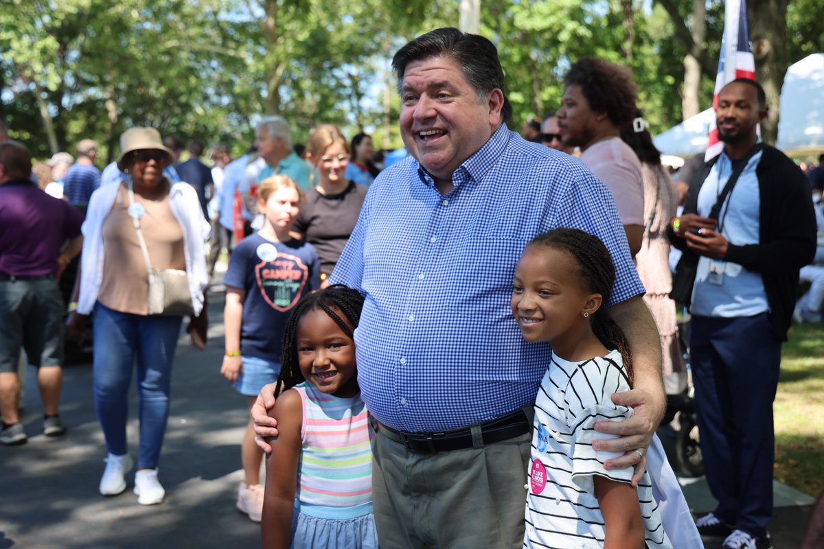 JBPritzker's tweet photo. It was great to be back at the State Fair yesterday to celebrate Governor’s Day!

Illinois Democrats have fought tirelessly to make our state a bright light of freedom in the center of the nation – and our work is just getting started. https://t.co/r815ft4Dge