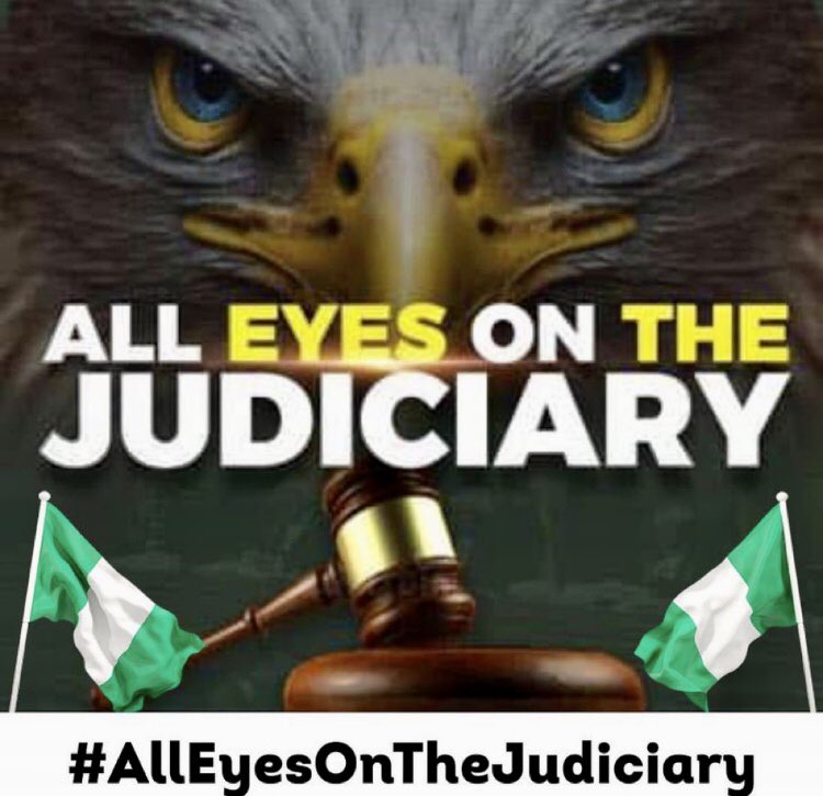 ebu_peter43381's tweet photo. All eyes on the judiciary no where to hide. https://t.co/2UfPZse0WB