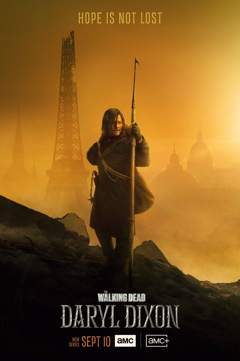 SeriesUpdateFR's tweet photo. Première affiche promotionnelle pour la série spinoff de The Walking Dead centrée sur Daryl Dixon.🔥 https://t.co/OHXjCZpBvK