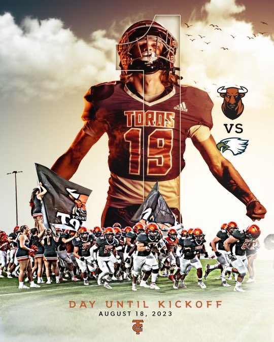 TCHSTorosFB's tweet image. And then there was 1….#hornsup 🤘🏽@ZachHarbison @SmeltzerKarl @Will_England56 @CoachCharles9 @JacobAllsup @coachturpen @KevinJDoelling @MattPotak