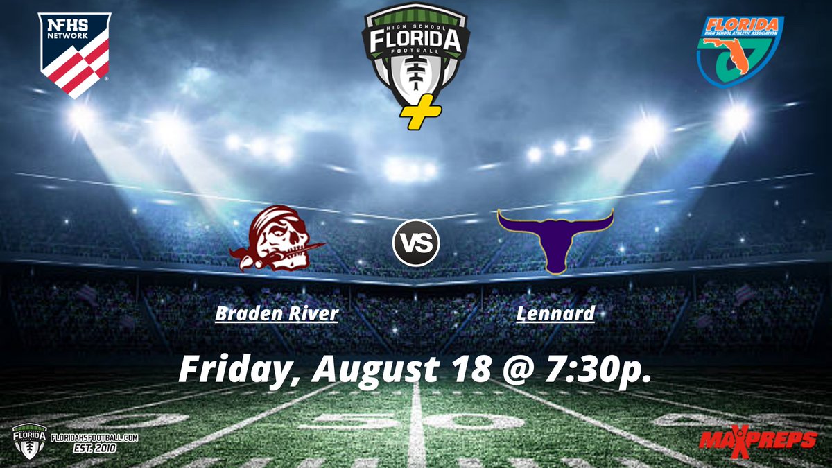 flhs_com's tweet photo. Braden River Pirates vs Lennard Longhorns | Florida HS Football
🔗 https://t.co/mIazEzjDY6
Friday, August 18 @ 7:30p.
@BradenRiverFTBL @piratenationhs @ReusBrunno @CBradley2218 @Craivontae11 @DanglerAidan @ScheferMatt @Malc__Bee @Zionnewell06 https://t.co/SQHRok8Qz0