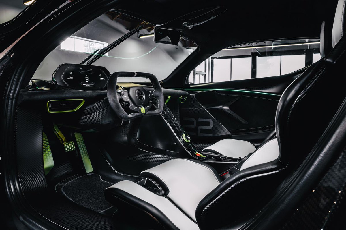 JensonButton's tweet photo. Here she is! Proud to show off my @lotuscars Evija which I think looks stunning😍 if you are at Quail tomorrow you’ll be able to see her on the Lotus stand along with some other beautiful cars. 

What do you think of the Brawn inspired paint scheme? 

#lotus #evija #ev #hypercar #brawn #quail #car