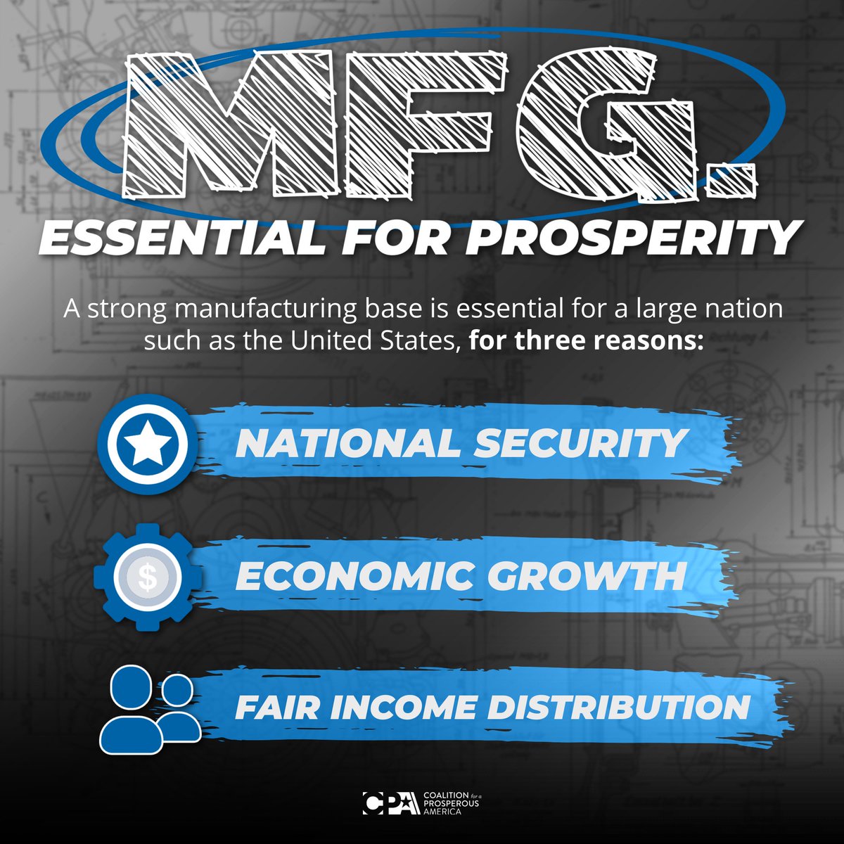 cpa_tradereform's tweet photo. For 250 Years, manufacturing has been the key to American economic growth.
CPA Chief Economist Jeff Ferry explains why only manufacturing provides the scalability and reach to make a large modern nation prosperous.
READ โ https://t.co/FvcEMquEZB