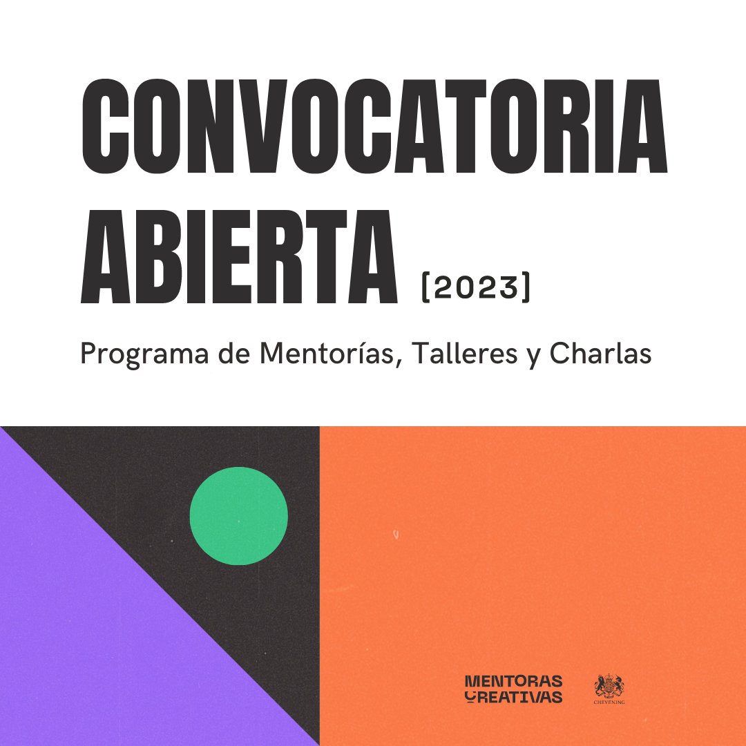 M_Creativas's tweet photo. ¡La espera ha llegado a su fin y estamos felices de anunciar que la *Convocatoria para el Programa de Mentorías, Talleres y Charlas* ya está abierta! 📷 https://t.co/xKLVEaZEcZ