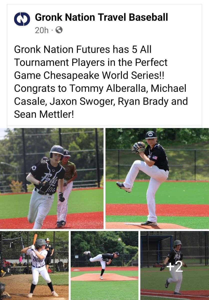 Tommy Alberalla (@tommyalberalla) on Twitter photo Great way to end the season! Humbled to be recognized on the all tournament team at the PG Chesapeake World Series. Thanks to all my coaches for getting me to this position and helping me succeed!
<a href="/CJ16Gonz/">CJ</a>
<a href="/MClingersmith/">Matt Clingersmith</a>
<a href="/_coachtodd/">Coach Todd</a>
@GandG_Anthony Great way to end the season! Humbled to be recognized on the all tournament team at the PG Chesapeake World Series. Thanks to all my coaches for getting me to this position and helping me succeed!
<a href="/CJ16Gonz/">CJ</a>
<a href="/MClingersmith/">Matt Clingersmith</a>
<a href="/_coachtodd/">Coach Todd</a>
@GandG_Anthony
