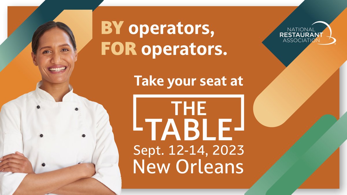 WeRRestaurants's tweet photo. Join us at our newest event, #TheTable2023 in New Orleans!
Don’t miss the inspiring sessions, networking, and problem solving with other industry leaders.
See you there, Sept. 12-14! To register: https://t.co/ifpHjyBGI6 https://t.co/CXzaScLCuL