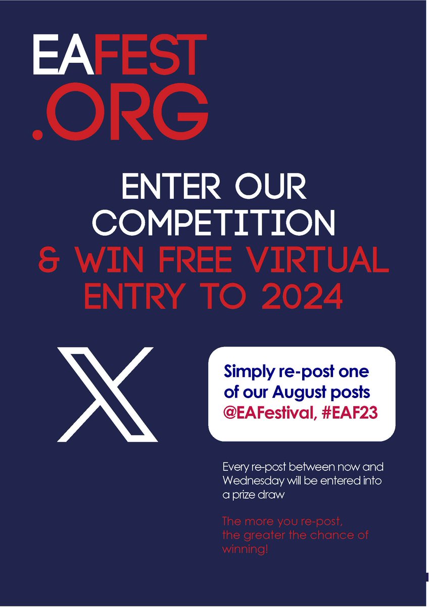 EAFestival's tweet photo. Fancy free entry into next year's Edinburgh Anaesthesia Festival, 28-30 August 2024? https://t.co/ewdGO2VWMH