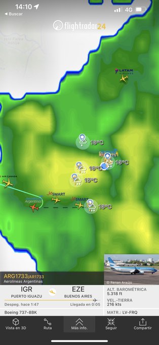Están todos los aviones pegando la vuelta! #tormenta https://t.co/vQ3oBNO8Vl