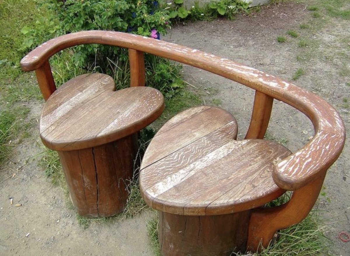 what if we made out on the wooden heart seats