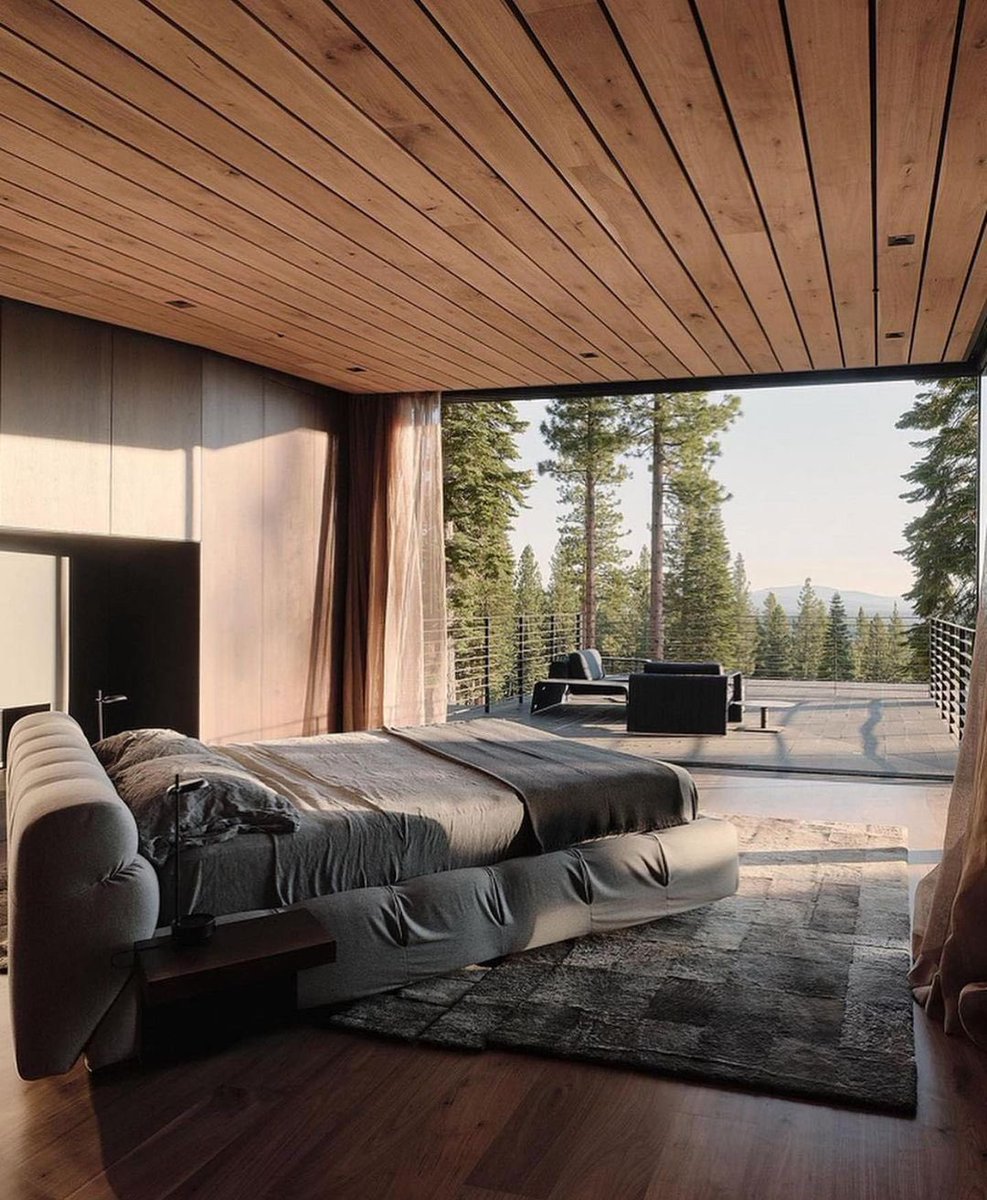 Surrounded by lush forest, this home with breathetaking views, is ...