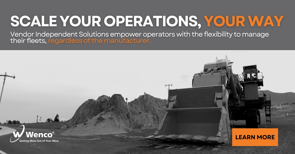 Wencomine's tweet image. Why should you consider using solutions that are vendor independent?

Vendor Independent Interoperability solutions, like Wenco, empowers operators with the flexibility to manage their fleets, regardless of the manufacturer.

#Interoperability #MiningOperations #Optimization